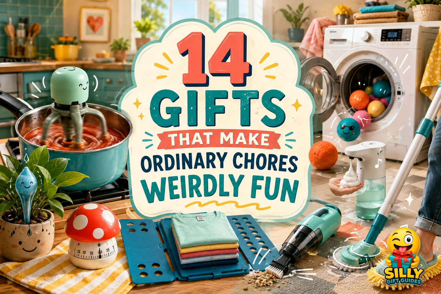 14 Gifts That Make Ordinary Chores Weirdly Fun guide cover