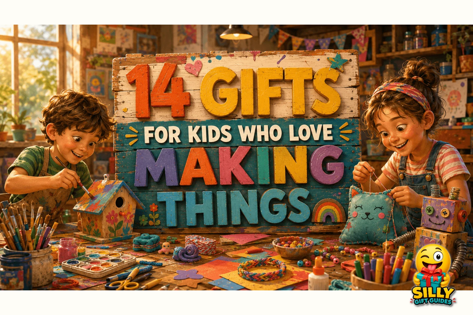 14 Gifts for Kids Who Love Making Things guide cover