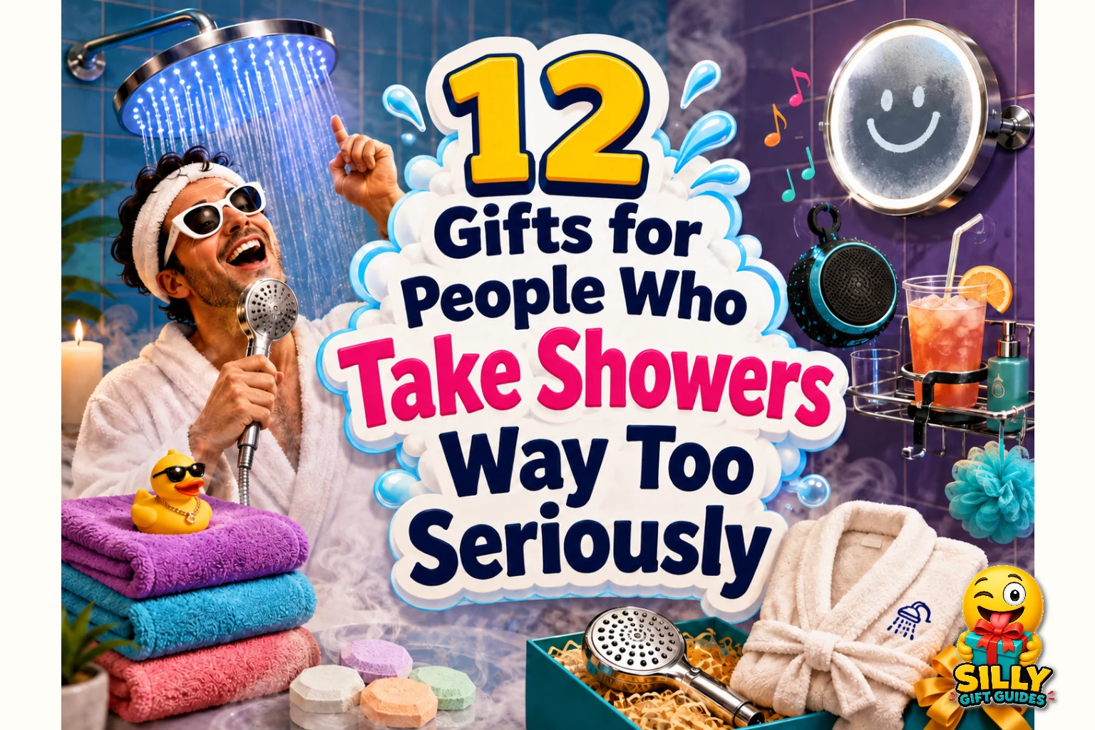 12 Gifts for People Who Take Showers Way Too Seriously guide cover