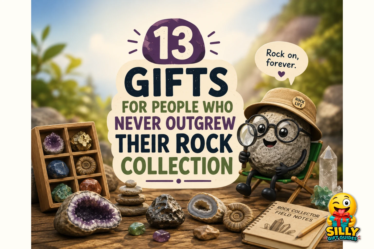 13 Gifts for People Who Never Outgrew Their Rock Collection guide cover