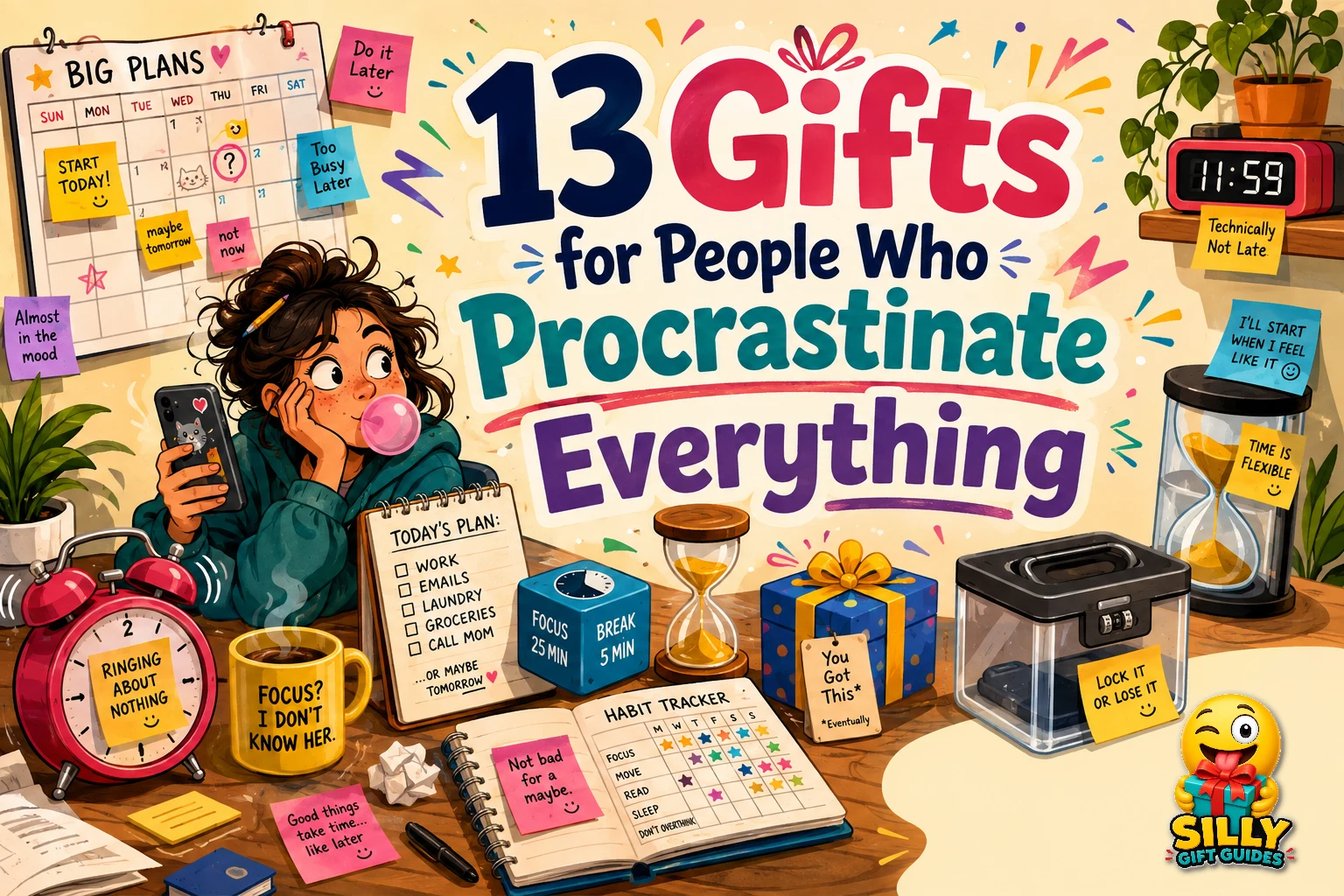 13 Gifts for People Who Procrastinate Everything guide cover