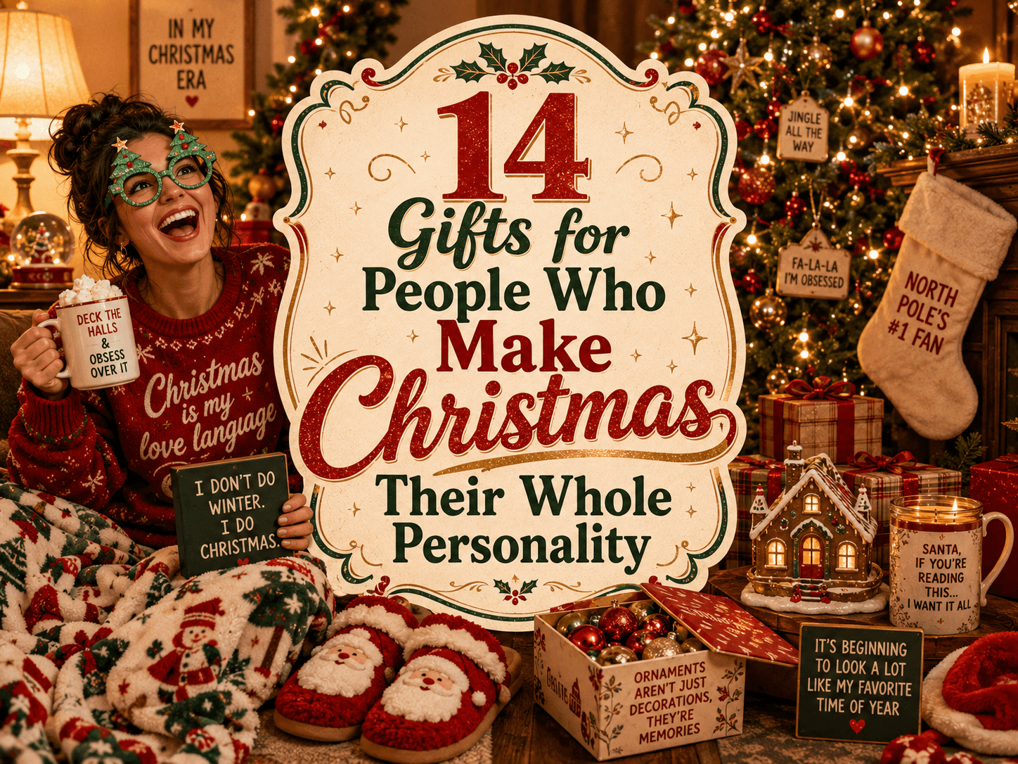 15 Gifts for People Who Make Christmas Their Whole Personality guide cover
