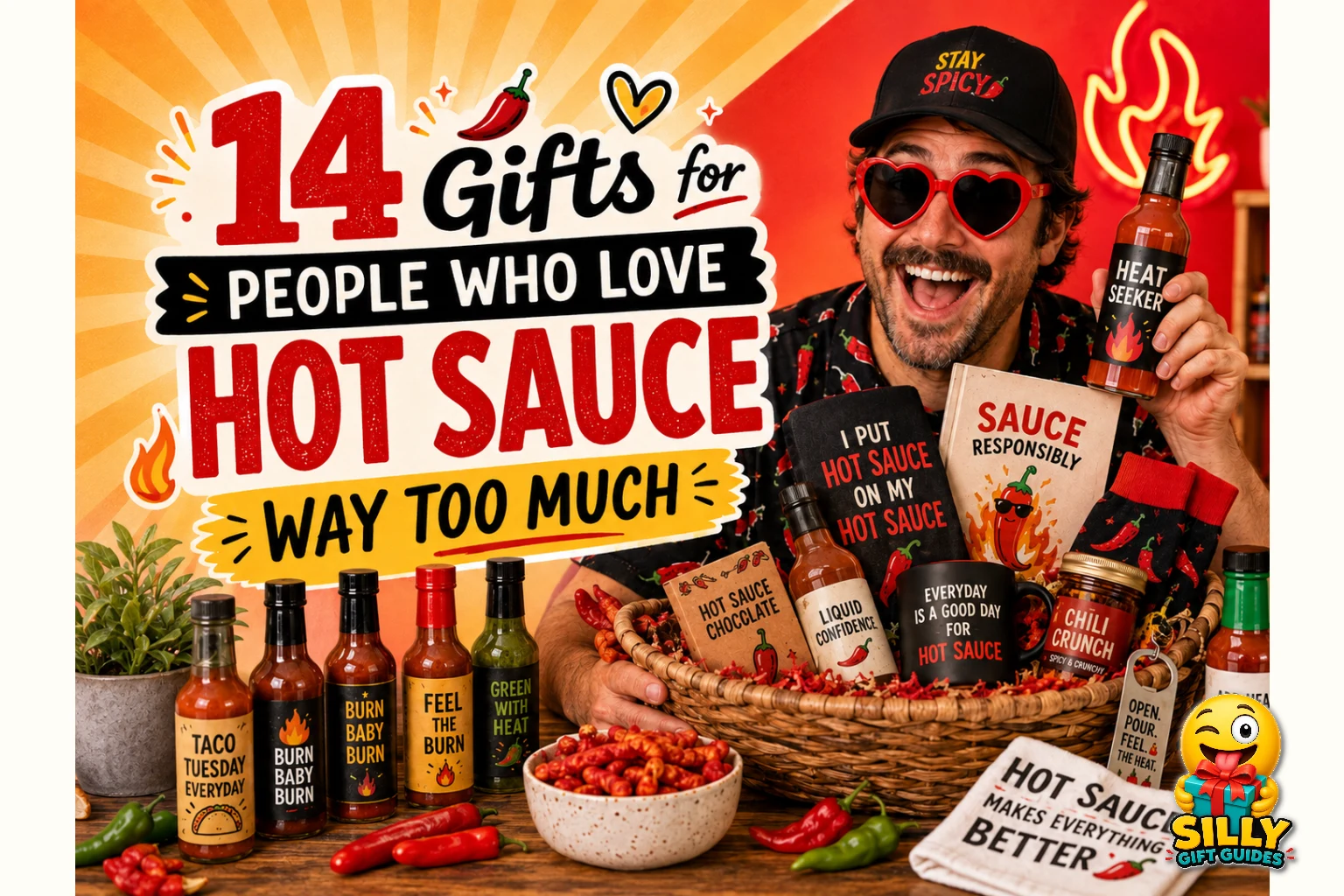 14 Gifts for People Who Love Hot Sauce Way Too Much guide cover