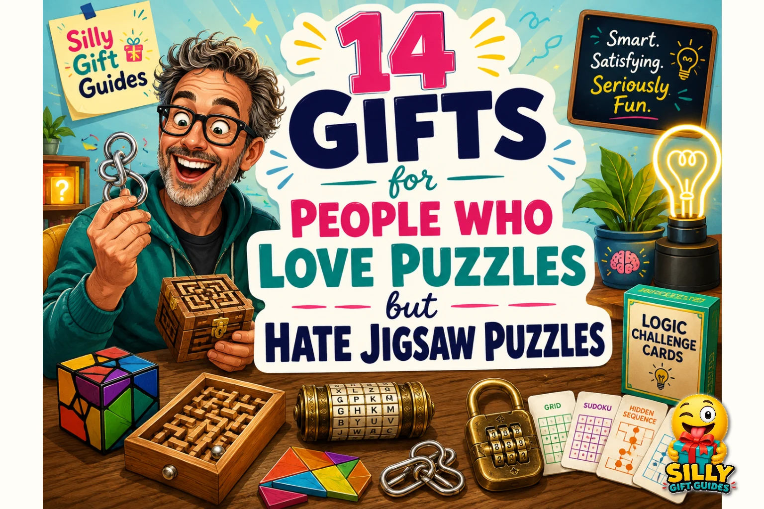 14 Gifts for People Who Love Puzzles but Hate Jigsaw Puzzles guide cover