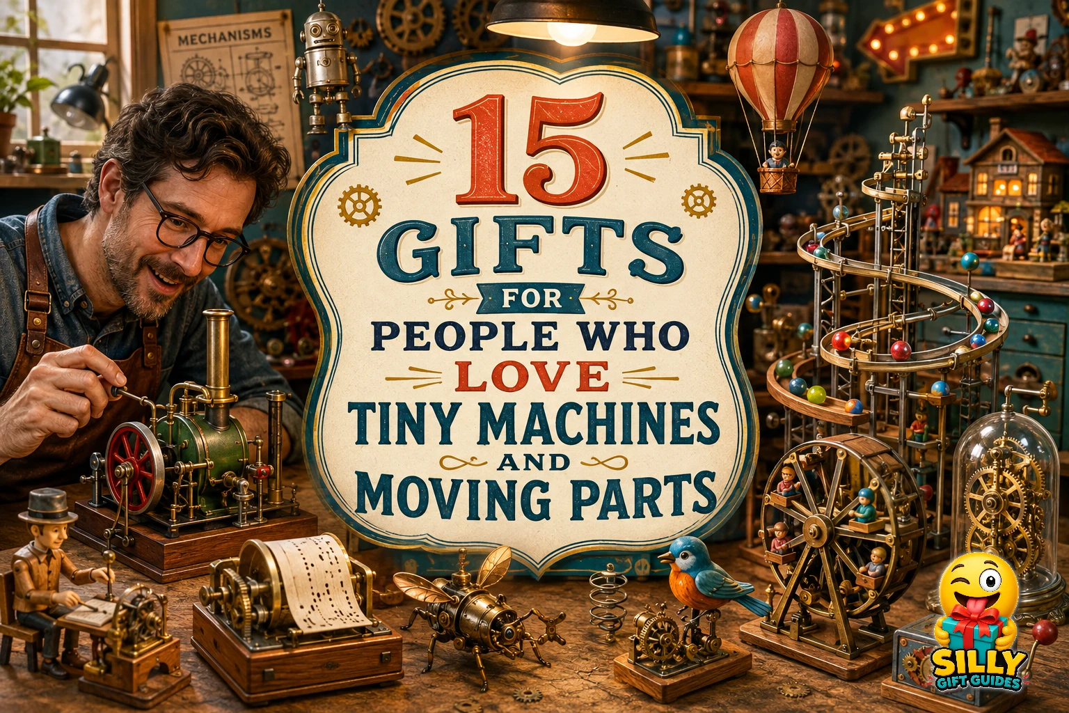 15 Gifts for People Who Love Tiny Machines and Moving Parts guide cover