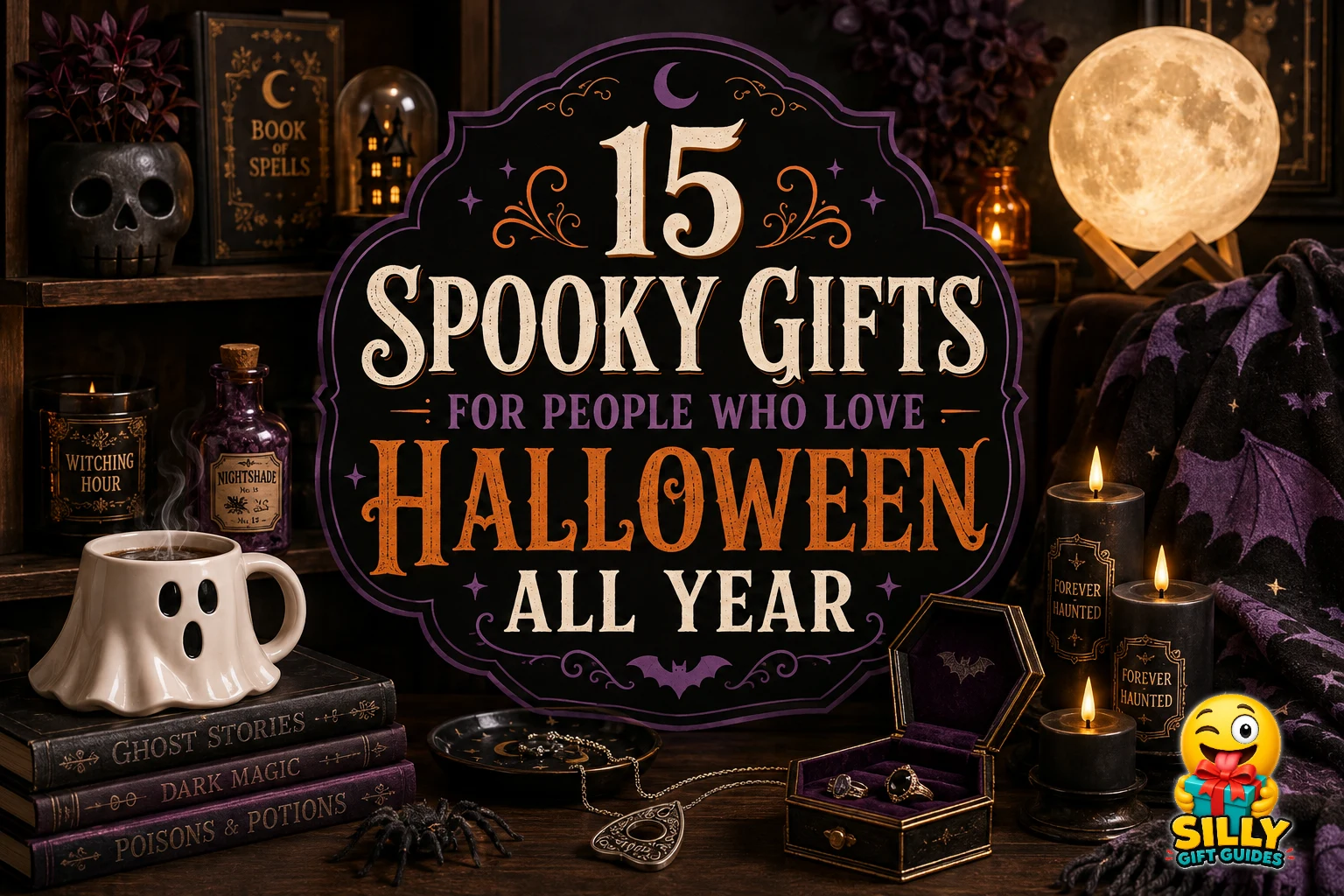 15 Spooky Gifts for People Who Love Halloween All Year guide cover